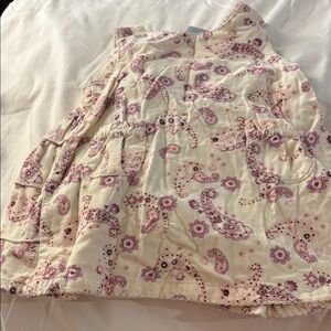 Lullaby club Floral Paisley Print corduroy dress 9 months